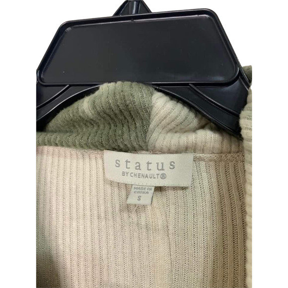 CHENAULT Tie Dye Cozy Seam Front Cowl Neck Pullover in Olive S NEW - Picture 3 of 6